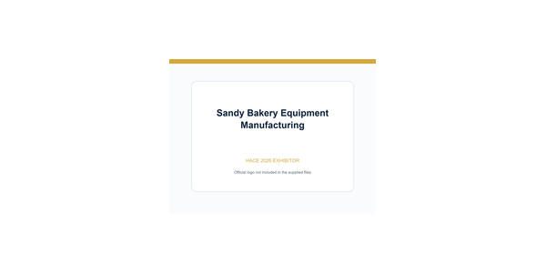 Sandy Bakery Equipment Manufacturing – official logo not supplied